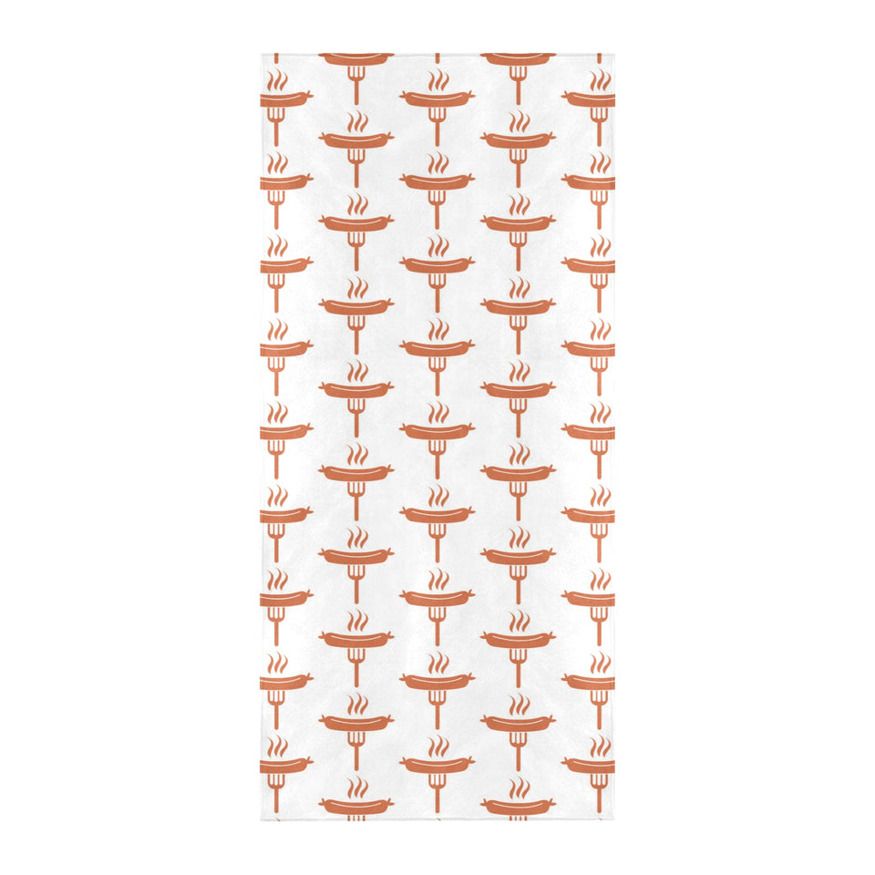 Sausage Pattern Print Design 05 Beach Towel