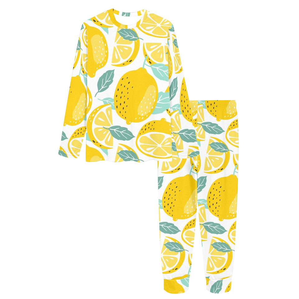 lemon design pattern Women's All Over Print Pajama Set
