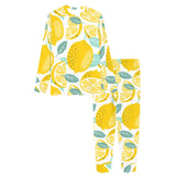 lemon design pattern Women's All Over Print Pajama Set