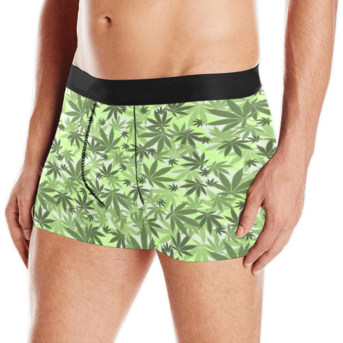 Canabis Marijuana Weed Pattern Print Design 01 Men's All Over Print Boxer Briefs Men's Underwear