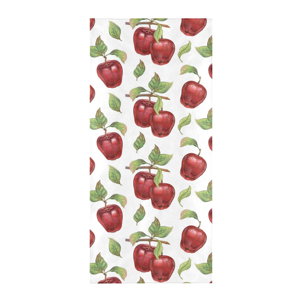 Red apples pattern Beach Towel