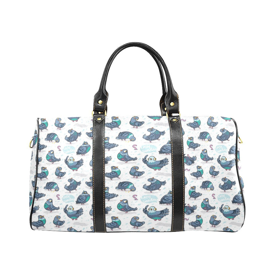 Pigeon Pattern Print Design 02 Travel Bag