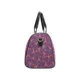 Eiffel Tower Heart Pattern Print Design 04 Travel Bag
