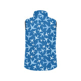 Airplane pattern in the sky Men's Padded Vest