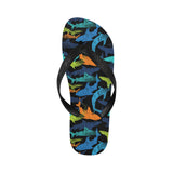 Colorful shark Unisex Flip Flops