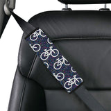 Bicycle Pattern Print Design 03 Car Seat Belt Cover