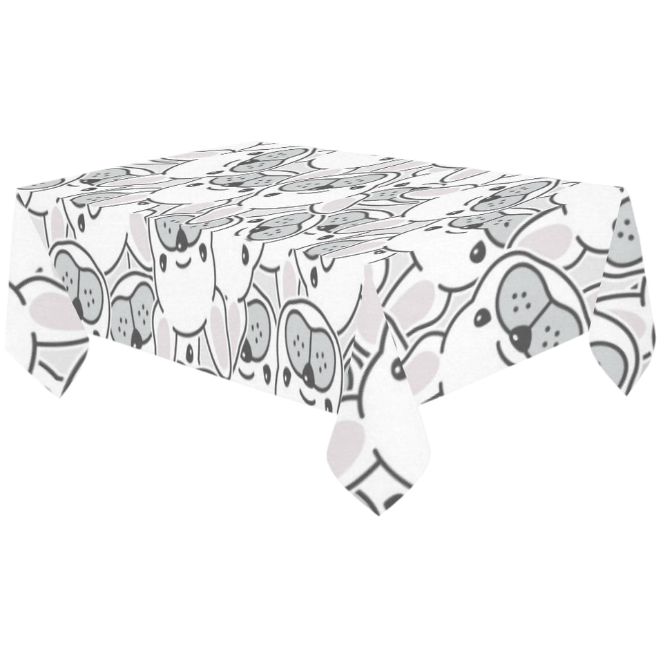 Cute french bulldog head pattern Tablecloth
