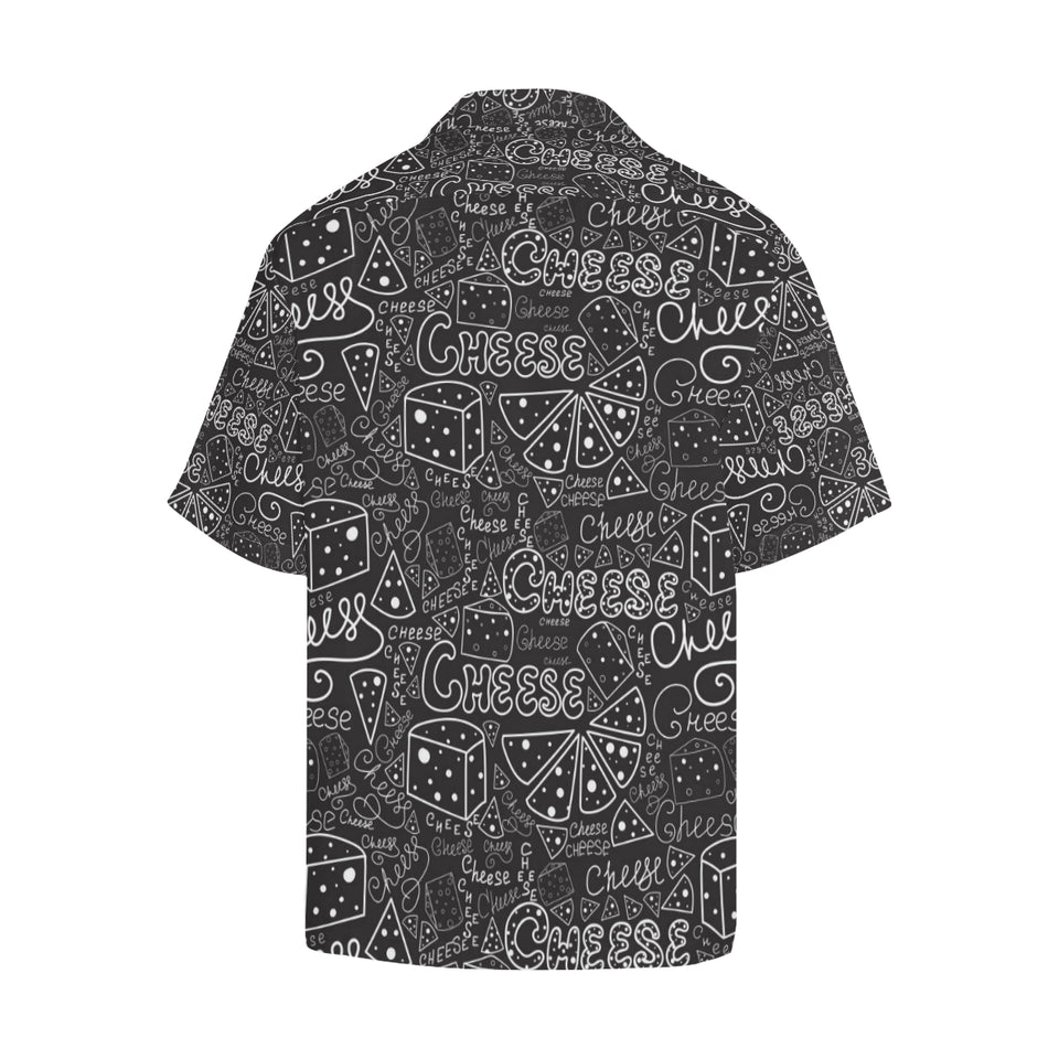 Handwritten cheese pattern Men's All Over Print Hawaiian Shirt