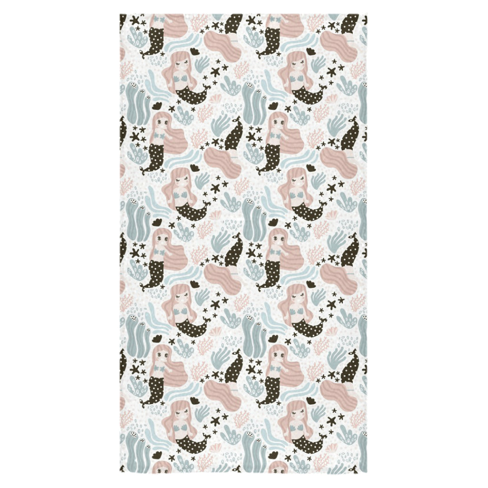 cute mermaid pattern Bath Towel
