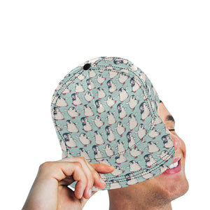 Cute Penguin pattern All Over Print Snapback Cap