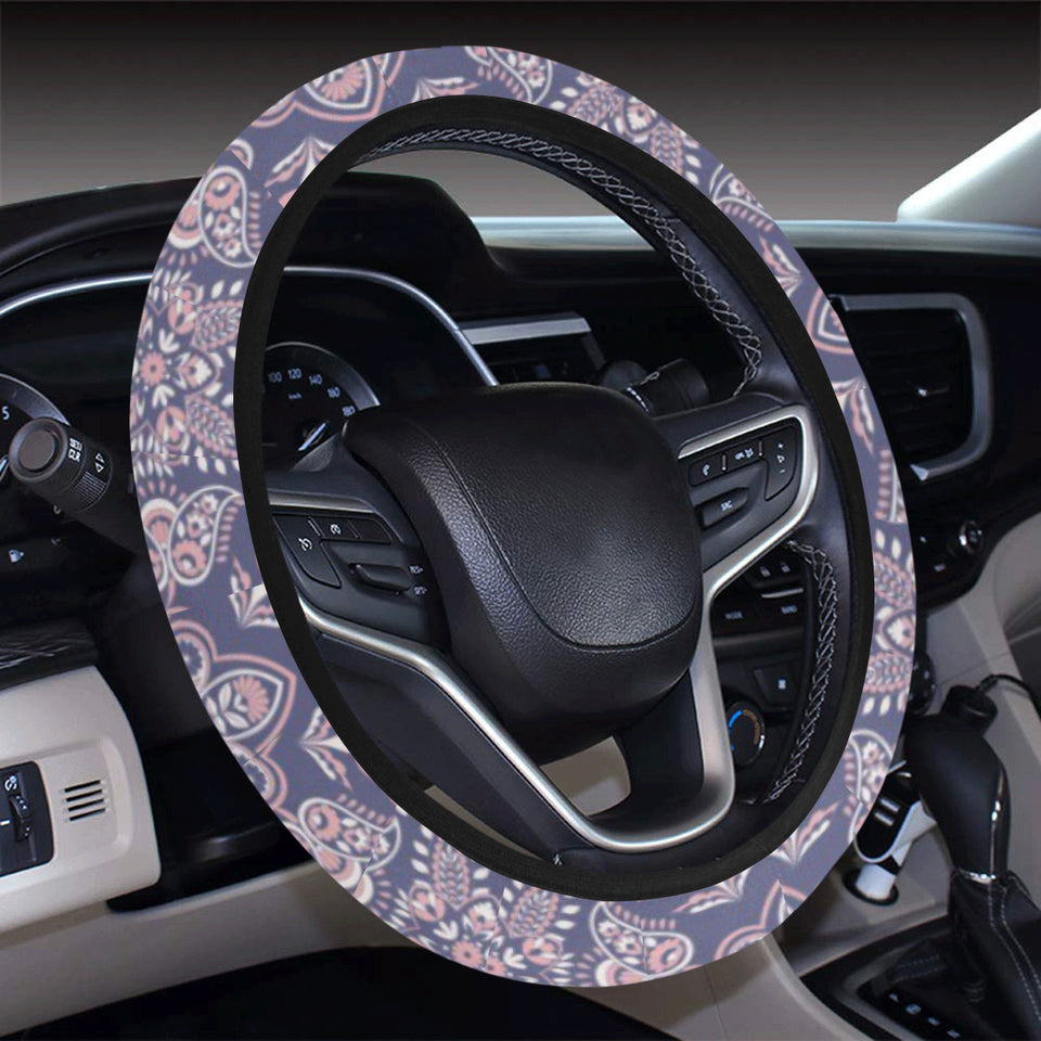 Indian Batik Style pattern Car Steering Wheel Cover