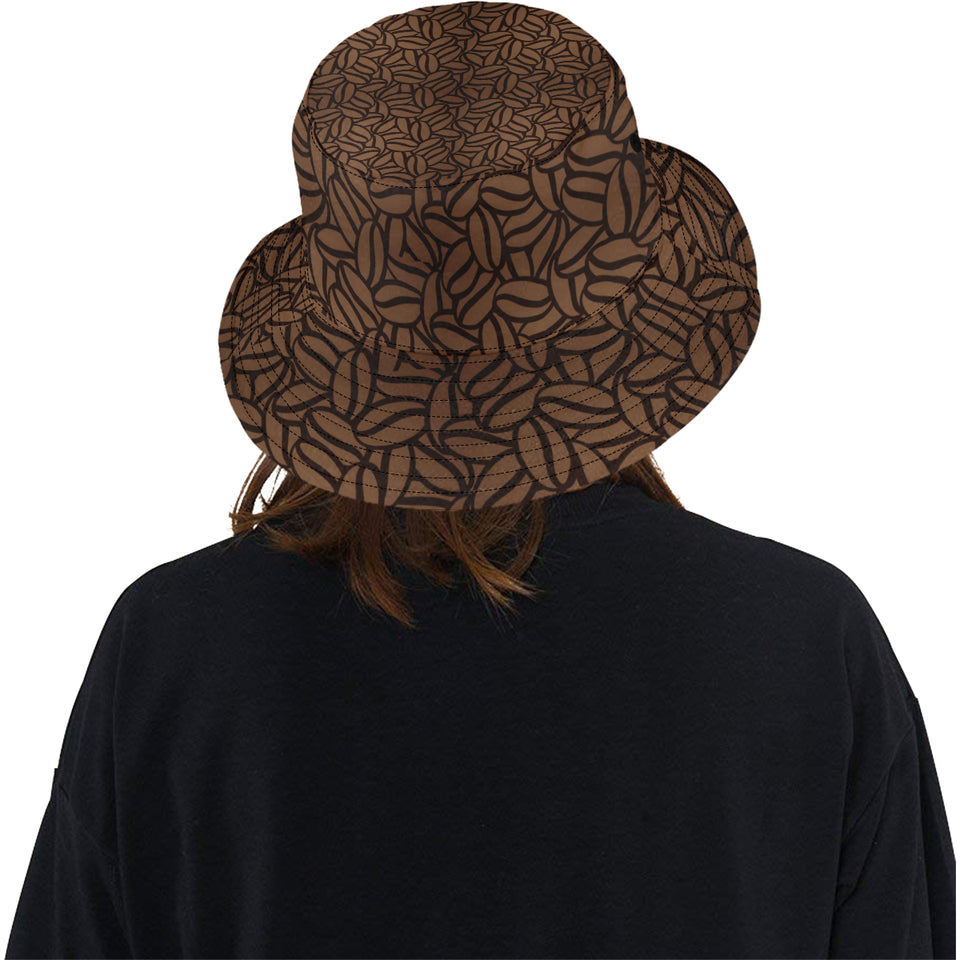 coffee bean pattern Unisex Bucket Hat