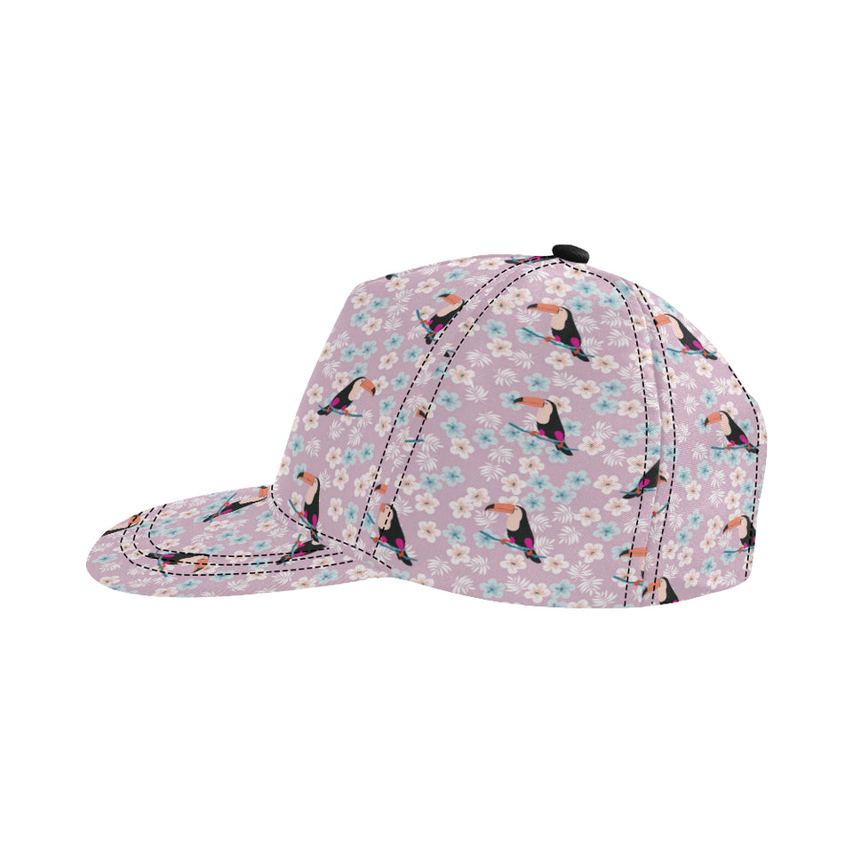 Beautiful toucan flower leaves All Over Print Snapback Cap