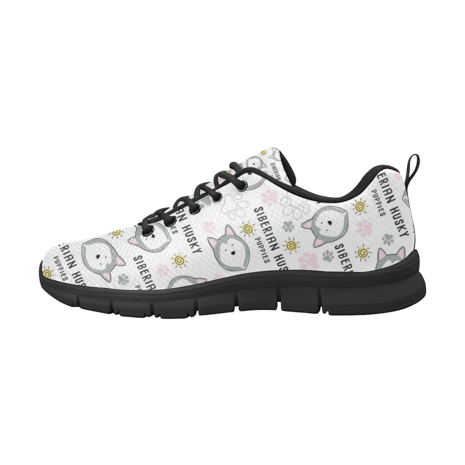 Siberian Husky design pattern Men's Sneaker Shoes