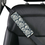 Sugar skull black white pattern Car Seat Belt Cover