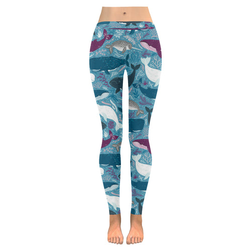 Whale design pattern Women's Legging Fulfilled In US