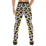 Gray Leopard print pattern Unisex Casual Sweatpants