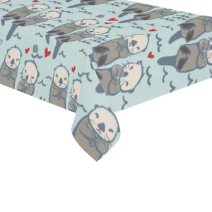 Lovely Sea Otter Pattern Tablecloth