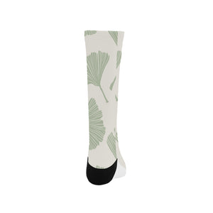 Ginkgo leaves pattern Crew Socks