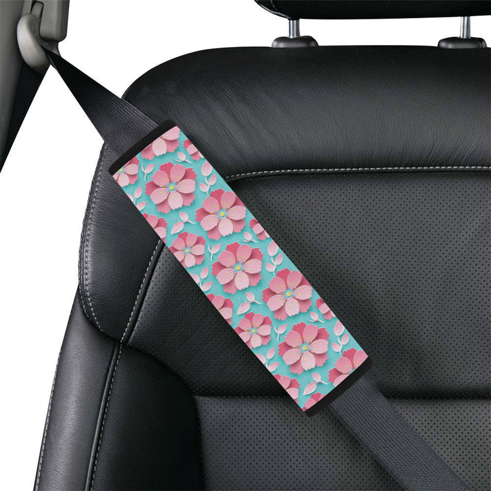 3D sakura cherry blossom pattern Car Seat Belt Cover