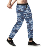 Blue camouflage pattern Unisex Casual Sweatpants