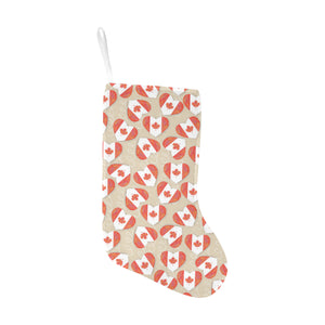 Canada Pattern Print Design 01 Christmas Stocking