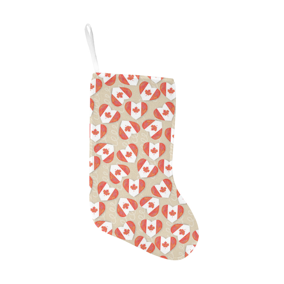 Canada Pattern Print Design 01 Christmas Stocking