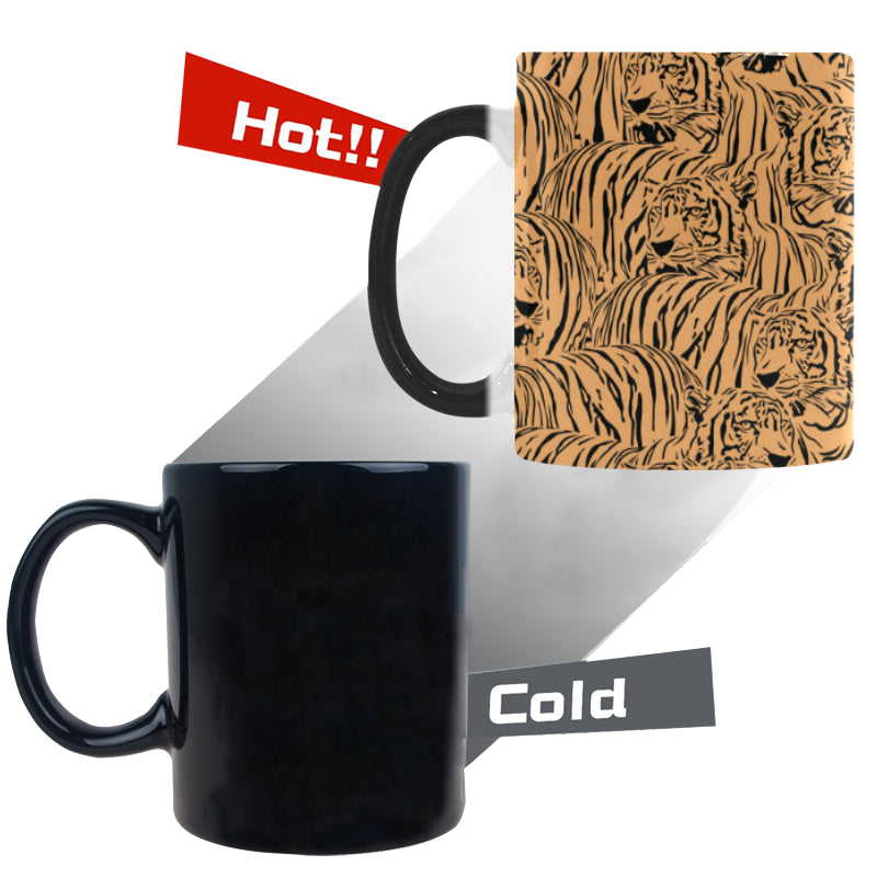 Bengal tigers pattern Morphing Mug Heat Changing Mug