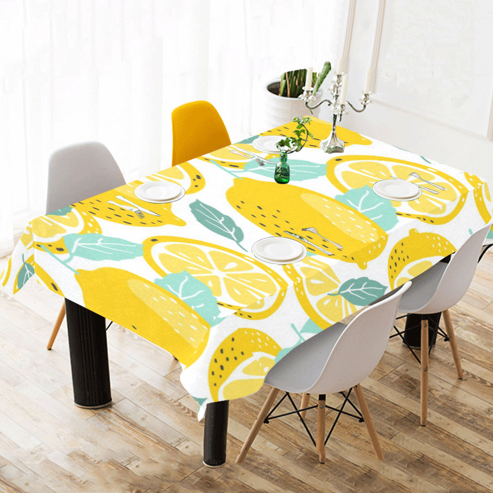 lemon design pattern Tablecloth