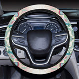 Square floral indian flower pattern Car Steering Wheel Cover