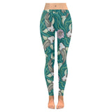Koi Fish Carp Fish lotus pattern Women's Legging Fulfilled In US