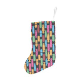 Skate Board Pattern Print Design 02 Christmas Stocking