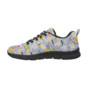 Math Pattern Print Design 04 Men's Breathable Sneakers ( Model 055)