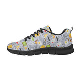 Math Pattern Print Design 04 Men's Breathable Sneakers ( Model 055)