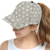 Scallop shell pattern All Over Print Snapback Cap