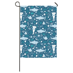 Cute shark pattern House Flag Garden Flag