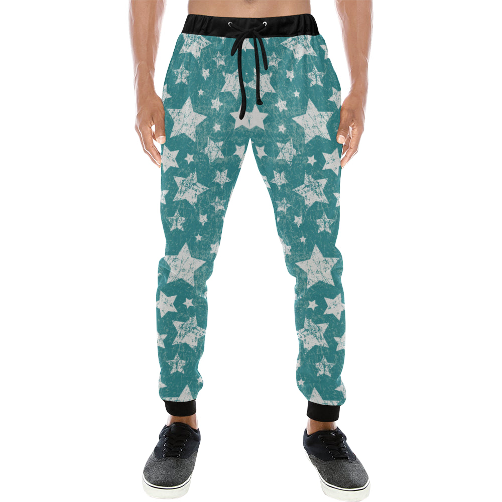 Vintage star pattern Unisex Casual Sweatpants