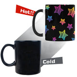 Colorful star pattern Morphing Mug Heat Changing Mug