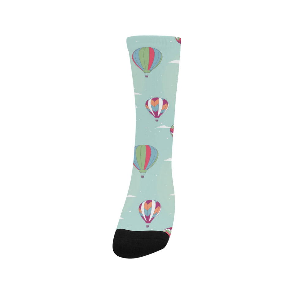 Hot Air Balloon design Pattern Crew Socks
