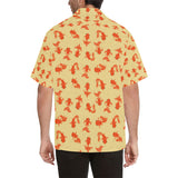 Goldfish Pattern Print Design 02 Men's All Over Print Hawaiian Shirt (Model T58)