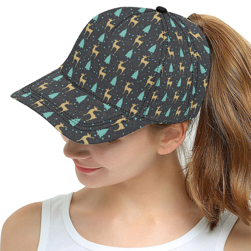 Deers star tree pattern All Over Print Snapback Cap