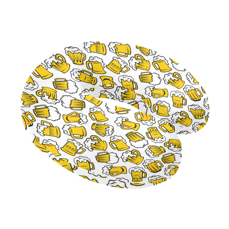Beer design pattern U-Shaped Travel Neck Pillow