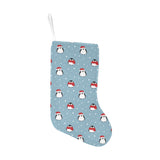 Cute penguin christmas snow pattern Christmas Stocking