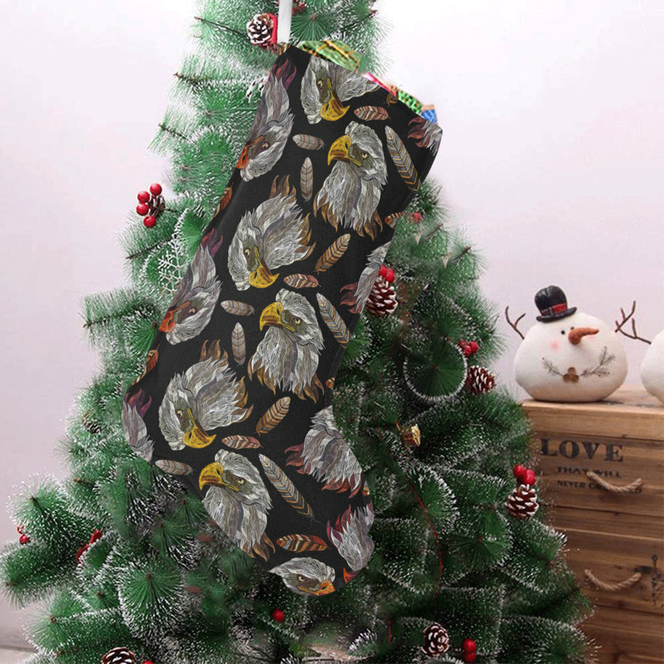 Eagle Pattern Print Design 05 Christmas Stocking