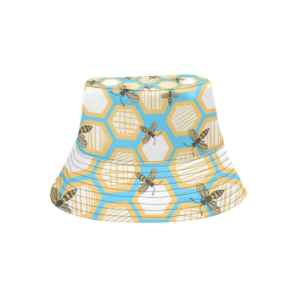 Bee honeycomb pattern Unisex Bucket Hat