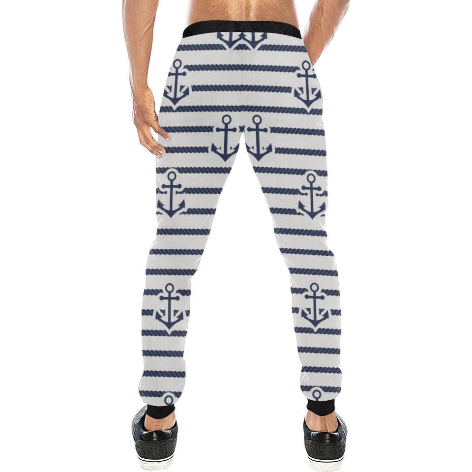 Anchor rope nautical  pattern Unisex Casual Sweatpants