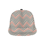 zigzag chevron striped pattern All Over Print Snapback Cap