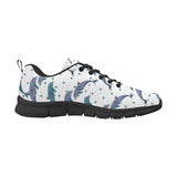 Dolphins pattern dotted background Men's Sneaker Shoes