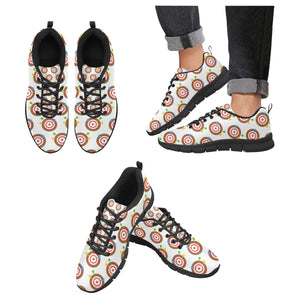 Darts Pattern Print Design 04 Men's Breathable Sneakers ( Model 055)