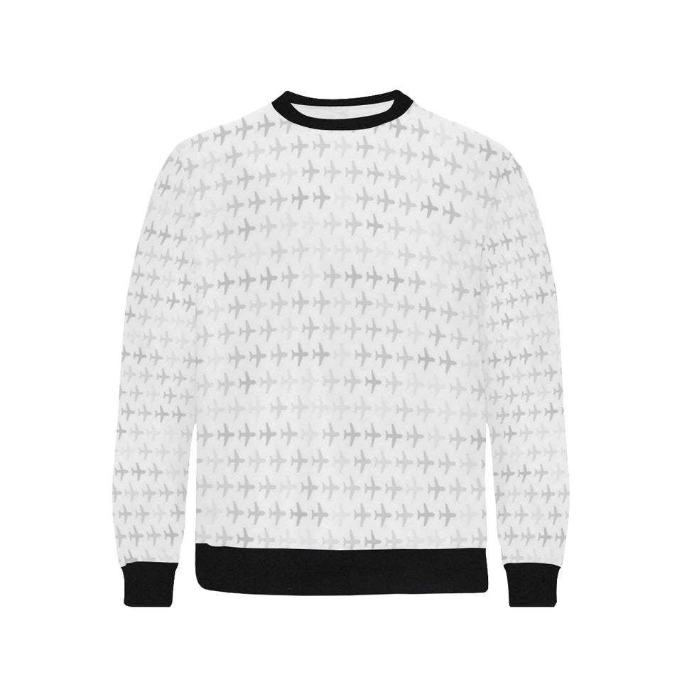 Airplane print pattern Men's Crew Neck Sweatshirt